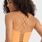 Crisscross Back Ladder Detail Sports Bra