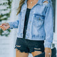 Distressed Fringe Denim Jacket