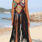 Fringe Spaghetti Strap Cover-Up