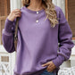 Dropped Shoulder Slit Sweatshirt