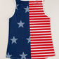 US Flag Round Neck Tank