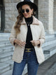 Ivy Lane Snap Down Collared Jacket White
