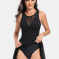 Cutout Round Neck Sleeveless One-Piece Swimwear