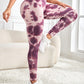 Tie-Dye Wide Waistband Active Leggings