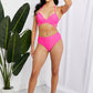 Marina West Swim Summer Splash Halter Bikini Set in Pink