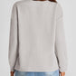 Full Size Texture Round Neck Long Sleeve Sweatshirt