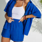 Button Up Half Sleeve Top and Shorts Set