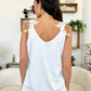 Full Size Lace Detail Scoop Neck Tank