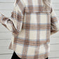 Double Take Plaid Half-Zip Collared Curved Hem Sweatshirt