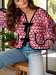 Tied Printed Long Sleeve Jacket Styl B