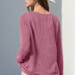 Double Take Full Size Notched Thumbhole Long Sleeve T-Shirt