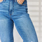 Judy Blue Full Size High Waist Distressed Straight-Leg Jeans