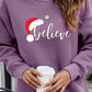 BELIEVE Graphic Tunic Sweatshirt