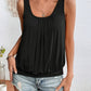 Full Size Ruched Scoop Neck Tank