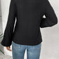 Embroidered Round Neck Long Sleeve Top