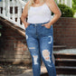 Plus Size Distressed Skinny Jeans