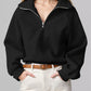 Half Zip Long Sleeve Sweatshirt