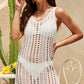 Openwork Slit V-Neck Sleeveless Cover Up