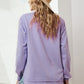 Side Slit Drop Shoulder Sweatshirt