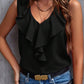 Ruffled V-Neck Tank