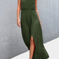 Strapless Split Maxi Dress