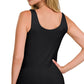 Zenana FRONT & BACK 2-WAY V-NECK / U-NECK SEAMLESS TANK