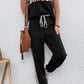 Short Sleeve Top and Drawstring Pants Set