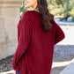 Basic Bae Full Size Ribbed Round Neck Long Sleeve Knit Top