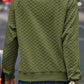 Texture Round Neck Long Sleeve Sweatshirt