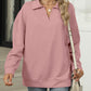 Johnny Collar Long Sleeve Sweatshirt