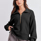 Half Zip Up Collared Sweatshirts