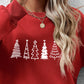 Christmas Tree Graphic Drop Shoulder Sweatshirt