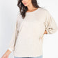 Cherish Apparel Drop Shoulder Puff Sleeve Top