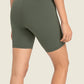 Seamless High-Rise Wide Waistband Biker Shorts