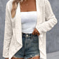 Eyelet Roll-Tab Sleeve Cardigan