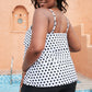 Polka Dot Layered Swim Top