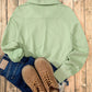 Half Zip Long Sleeve Sweatshirt