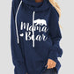 Drawstring Letter Graphic Long Sleeve Hoodie