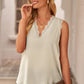 Eyelash Lace V-Neck Tank Top