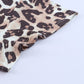 Plus Size Leopard Round Neck Blouse