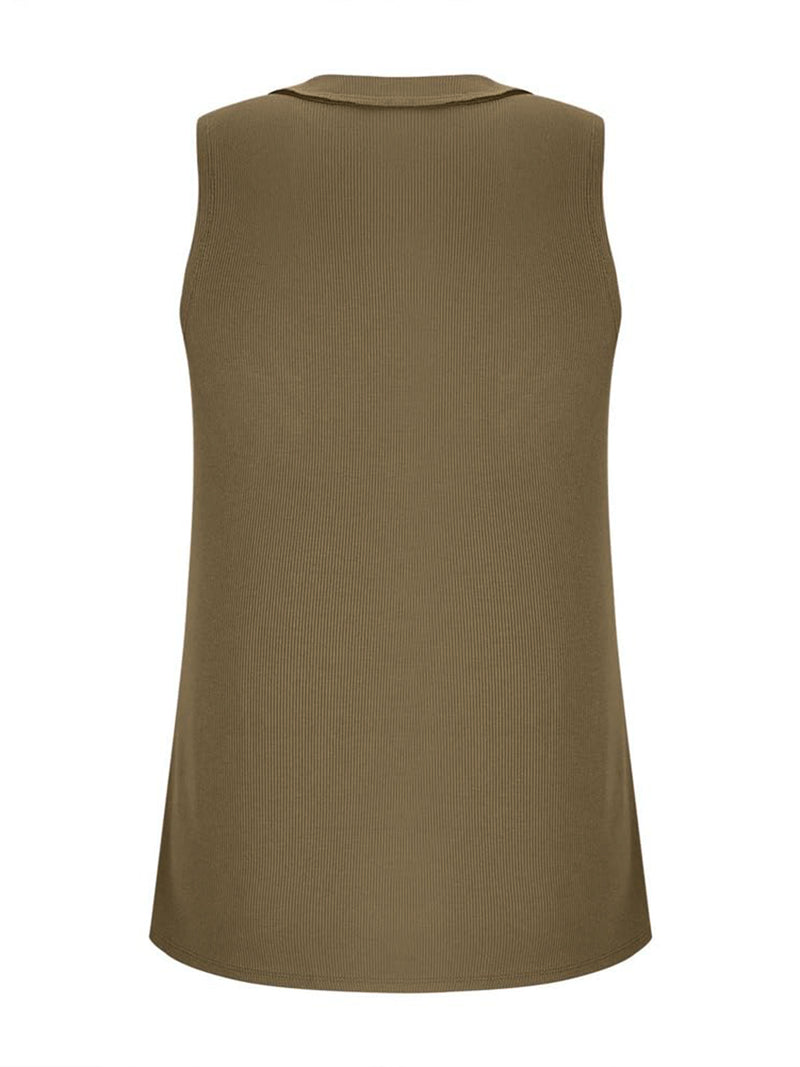 V-Neck Wide Strap Tank