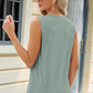 Eyelet Crisscross V-Neck Tank