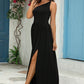 One-Shoulder Split Maxi Dress