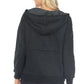 Drawstring Half Zip Dropped Shoulder Hoodie