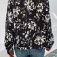 Perfee Floral Collared Neck Long Sleeve Top