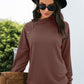 Decorative Button Long Sleeve Sweatshirt