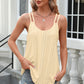 Eyelet Scoop Neck Spaghetti Strap Cami