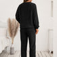 Teddy Long Sleeve Top and Pants Lounge Set