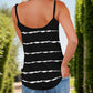 Full Size Striped V-Neck Cami