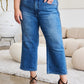 Judy Blue Full Size Braid Side Detail Wide Leg Jeans